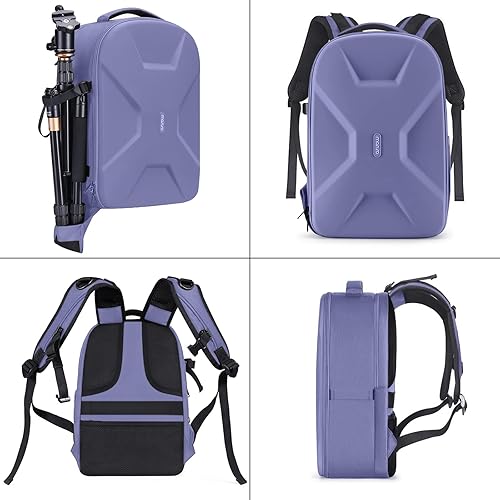 Miniatura 37 de MOSISO Mochila para cámaras réflex digital de un solo objetivo, réflex de un solo objetivo o sin espejo, funda rígida impermeable de 15 a 16