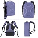 MOSISO Camera Backpack, DSLR/SLR/Mirrorless Photography Camera Bag 15-16 inch Waterproof Hardshell Case with Tripod Holder&Laptop Compartment Compatible with Canon/Nikon/Sony, Lavender Gray gallery image
