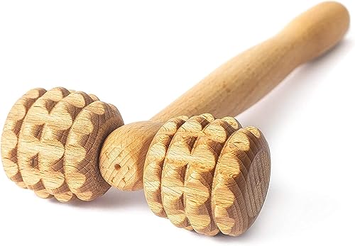 Tuuli Accesorios - Rodillo de masaje en forma de T, rodillo corporal y facial, masajeador facial multifuncional, ayuda a aliviar la tensión muscular