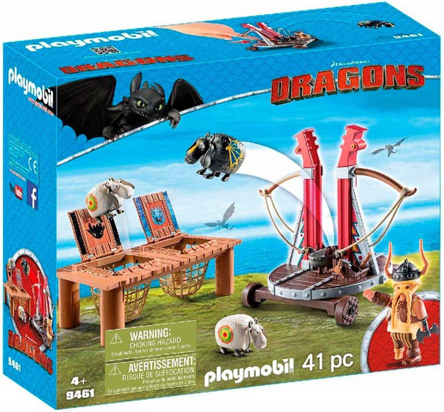 Playmobil c mo entrenar a tu drag n gobber el eructo con catapulta de ovejas