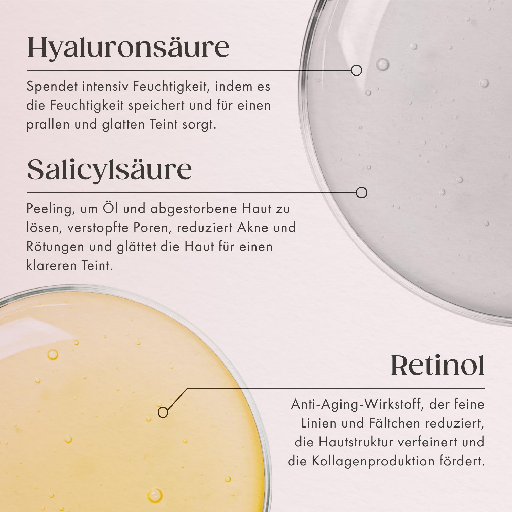 Satin Naturel Hyaluron & Retinol Serum Set 2x100 ml – Mit Hyaluron, Retinol & Niacinamid – Pflege-Duo für Gesicht – Feuchtigkeit & glatteres Hautbild – Vegane Naturkosmetik