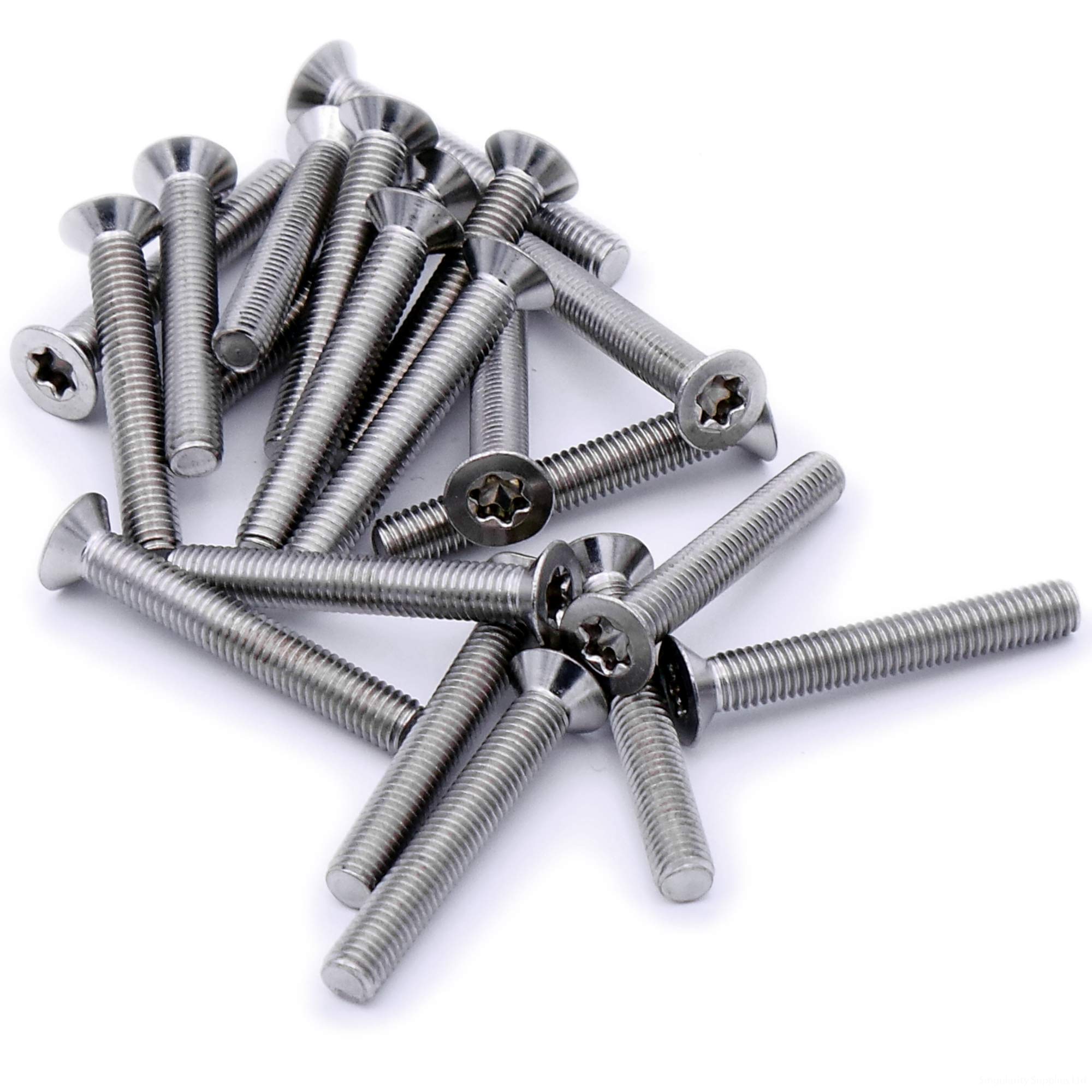 M5 (5mm x 40mm) TX Socket Countersunk Machine Screw (Bolt) - Stainless Steel (A2) (Pack of 20)