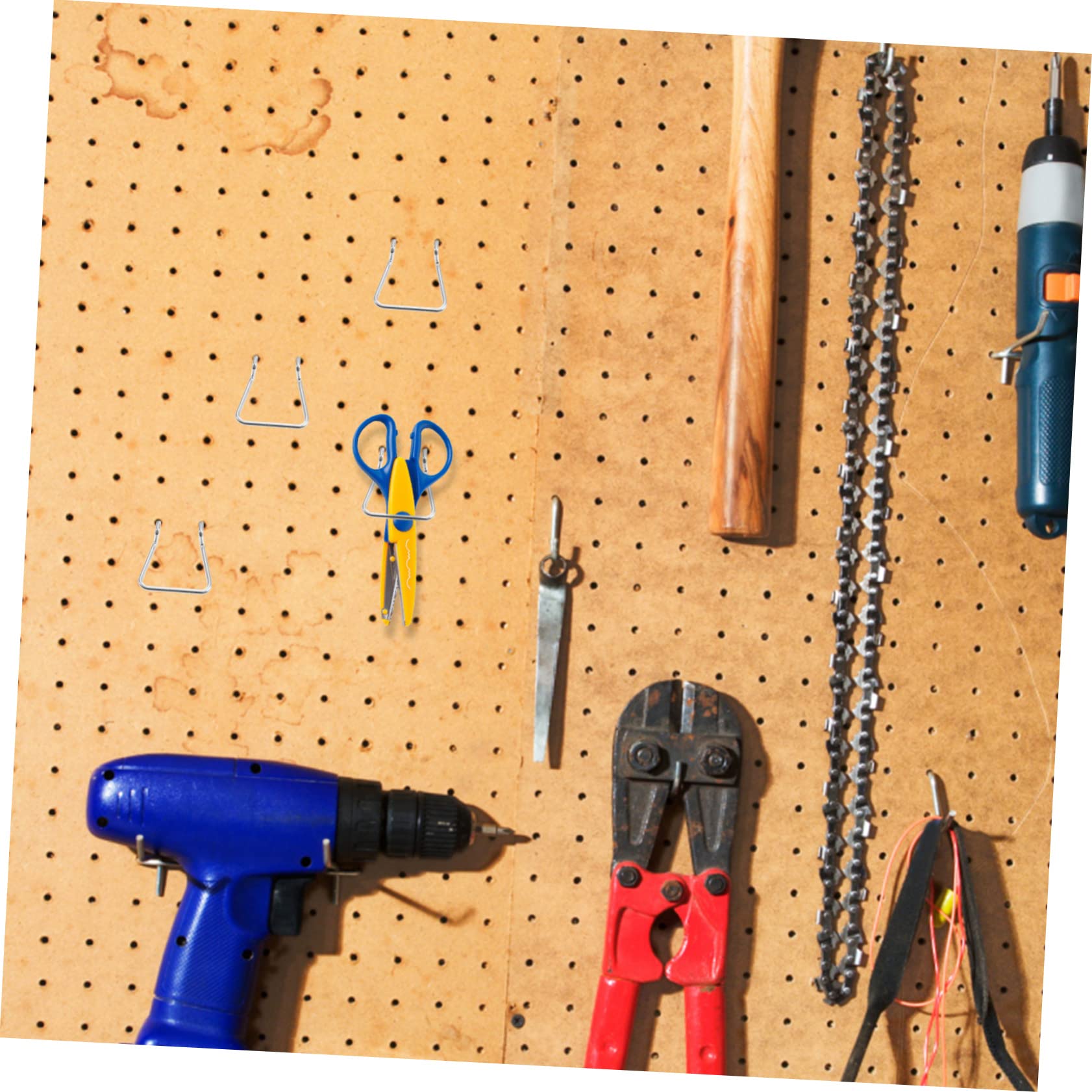 PRETYZOOM Shelving Hooks 5pcs Pegboard Hooks Pegboard Accessory for Office Workshop