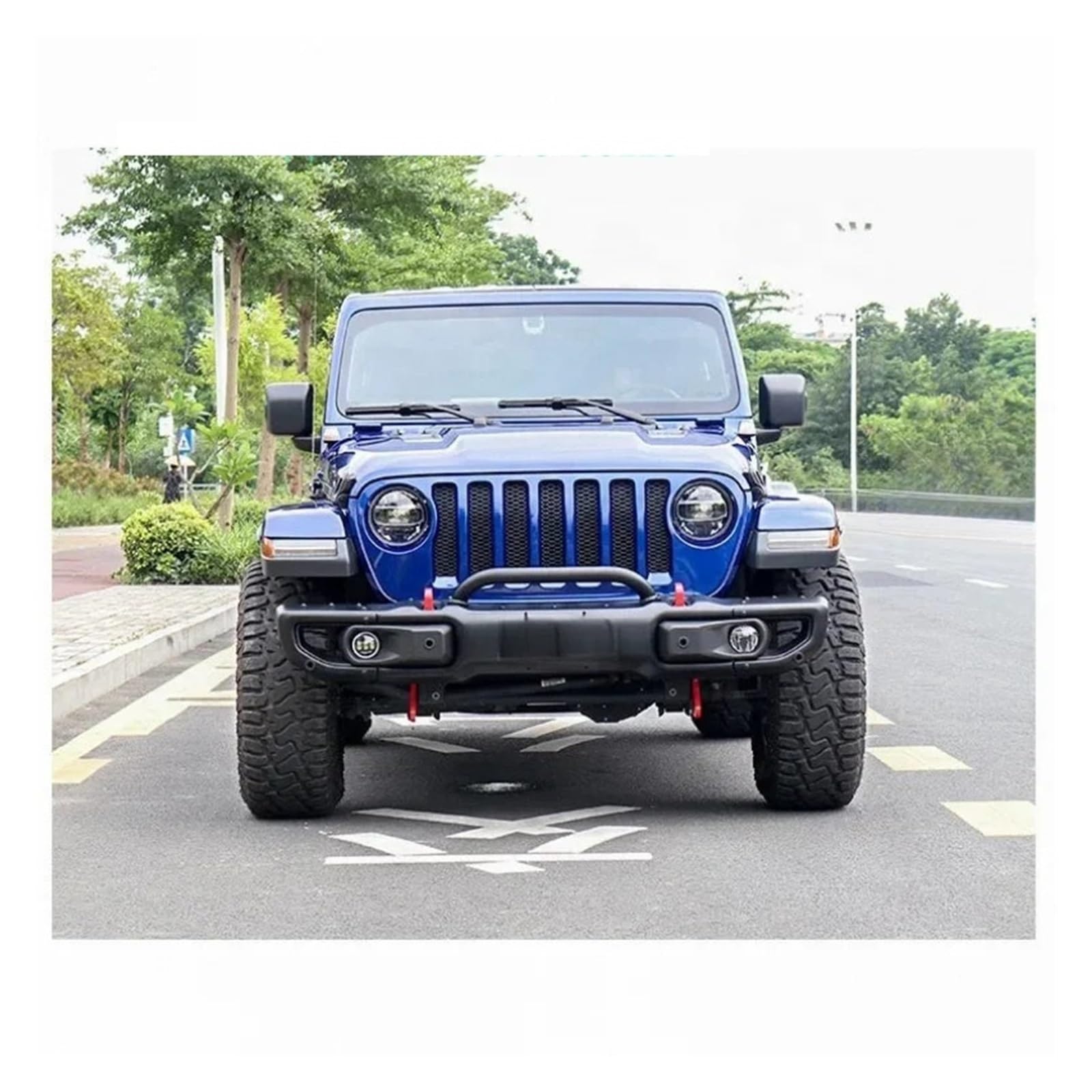 Compatibilidad For Modelos JK Diseñados De 2007 A 2017 — Accesorios Todoterreno 4x4 Con Barra Parachoques De Acero — Kit De Parachoques Delantero (superficie Recubierta)