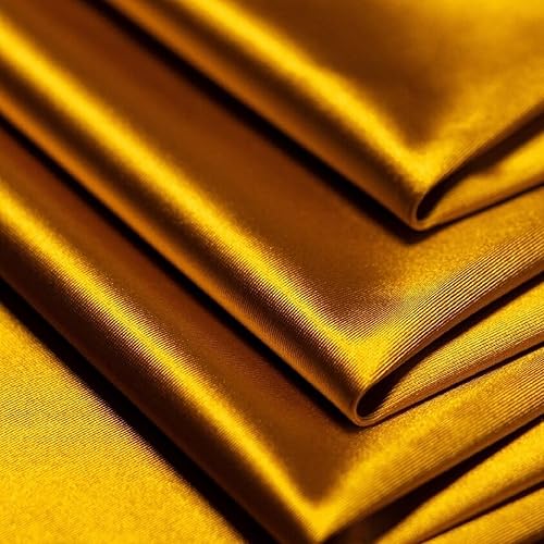 Miniatura 10 de The Yard - Tela de satén de elastano sedosa elástica en 4 direcciones, tela de elastano satinado brillante de 60 pulgadas de ancho para vestidos,