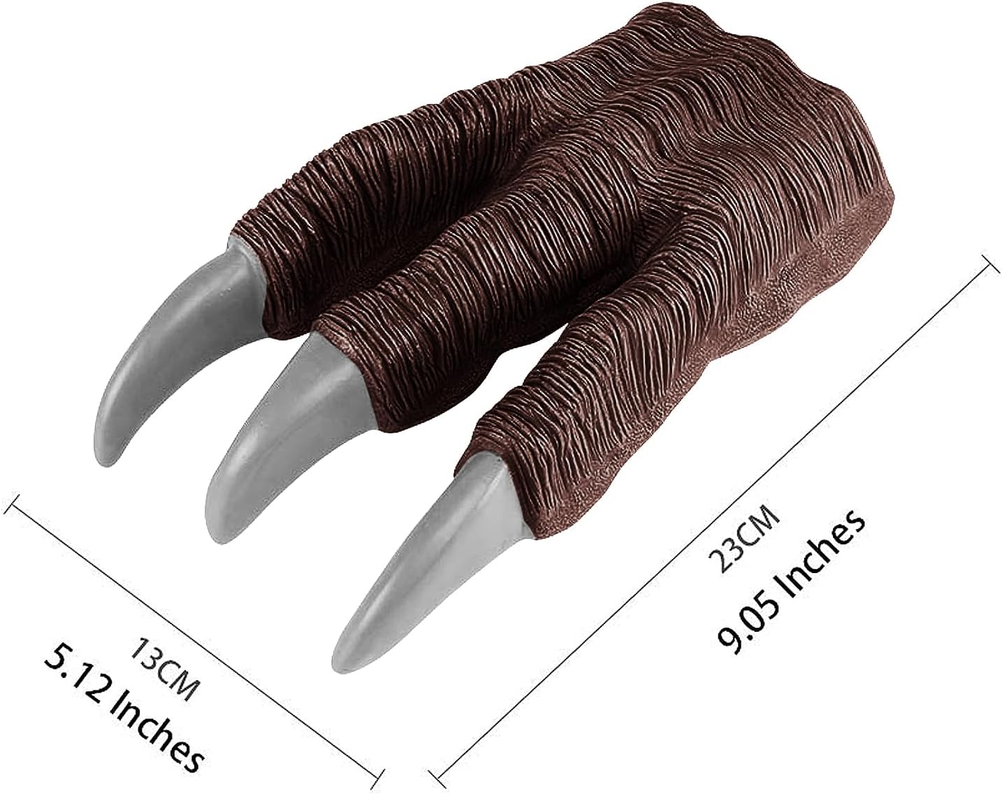 PURFUN Dinosaur Claw Gloves Realistic Velociraptor Tyrannosaurus Hand Paw Gloves Cosplay Halloween Pretend Play Costume