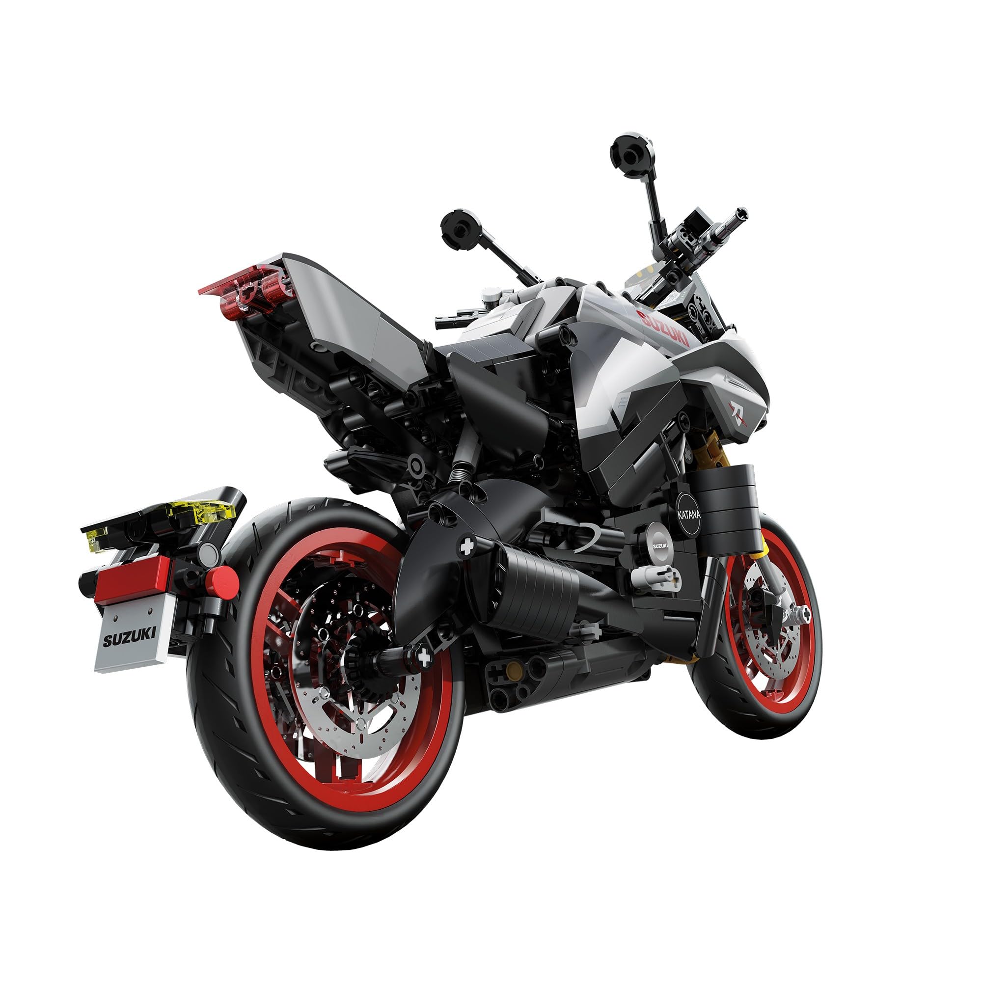 Cada - Suzuki CATANA 2022 - Set de construcción - Moto de Carretera - De Color Gris-Negro -1104 Piezas - + 8 años - Escala 1:6 (DEQUBE 927DE59021)