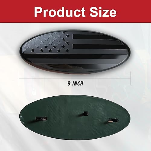 Miniatura 5 de Yojunauto Emblema de la bandera estadounidense para portón trasero de 9 pulgadas para Ford 04-14 F150 05-07 F250 F350 11-14 Edge 11-16 Explorer
