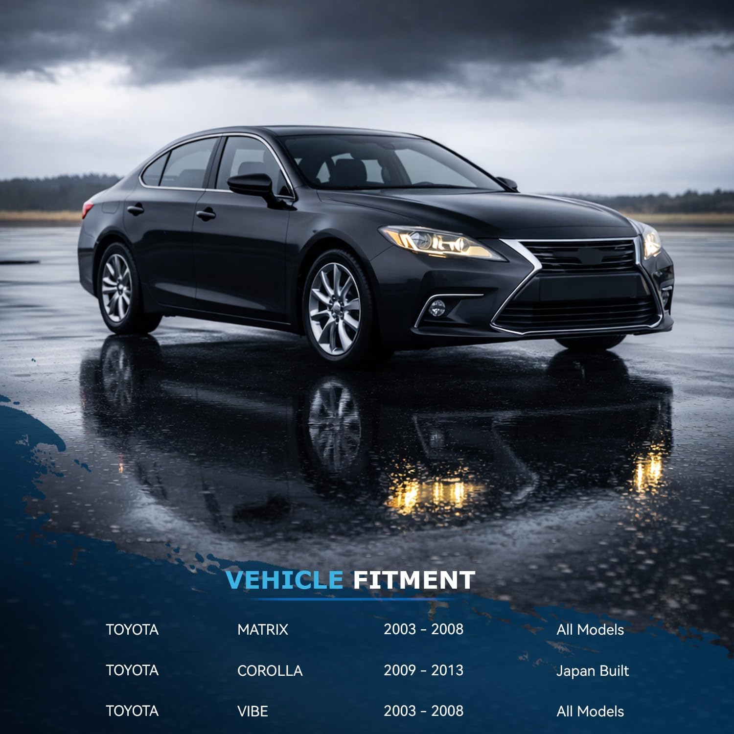 Detroit Axle - 4pc Front End Control Arms Kit for 2003-2008 Pontiac Vibe Toyota Matrix, 2009-2013 Corolla, 2 Lower Control Arms 2 Lower Ball Joints Replacement