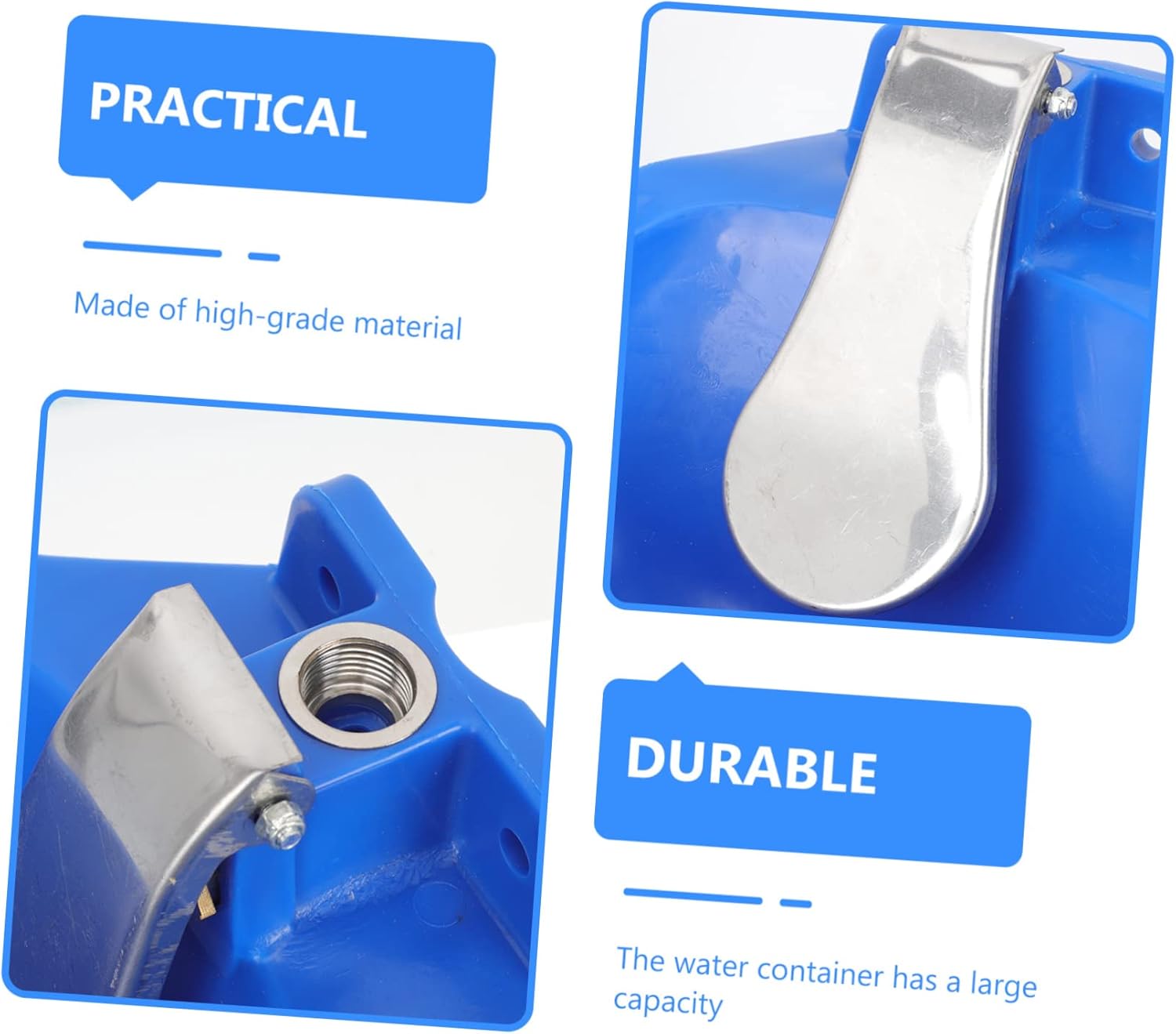 GALPADA Automatic Cow Water Feeder Stainless Steel Bowl Large Livestock Drinking Dispenser for Farm Sturdy Watering System for Cattle and Poultry