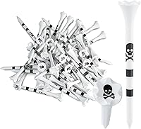 Vista 10 de NorthPointe Tees de Golf de Plástico Paquete Combinado de Longitudes de 50 Incluye (40 unidades) Tees de Golf de Plástico de 3 ¼" + (10 unidades)