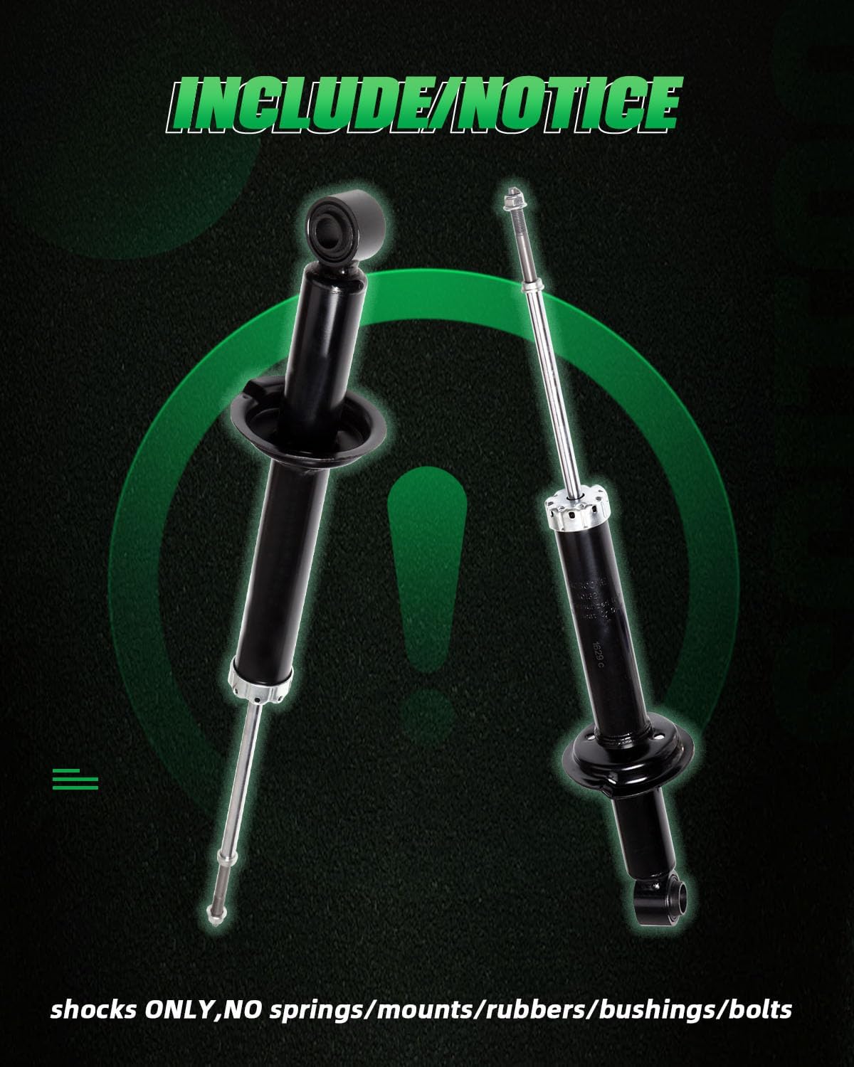 SCITOO Shock Absorber Set 2000-2004 For Hyundai Sonata | 2002-2005 For Hyundai XG350 | 2001-2006 For Kia Optima Rear shock struts assembly 341281 71326 Automotive Replacement Shocks