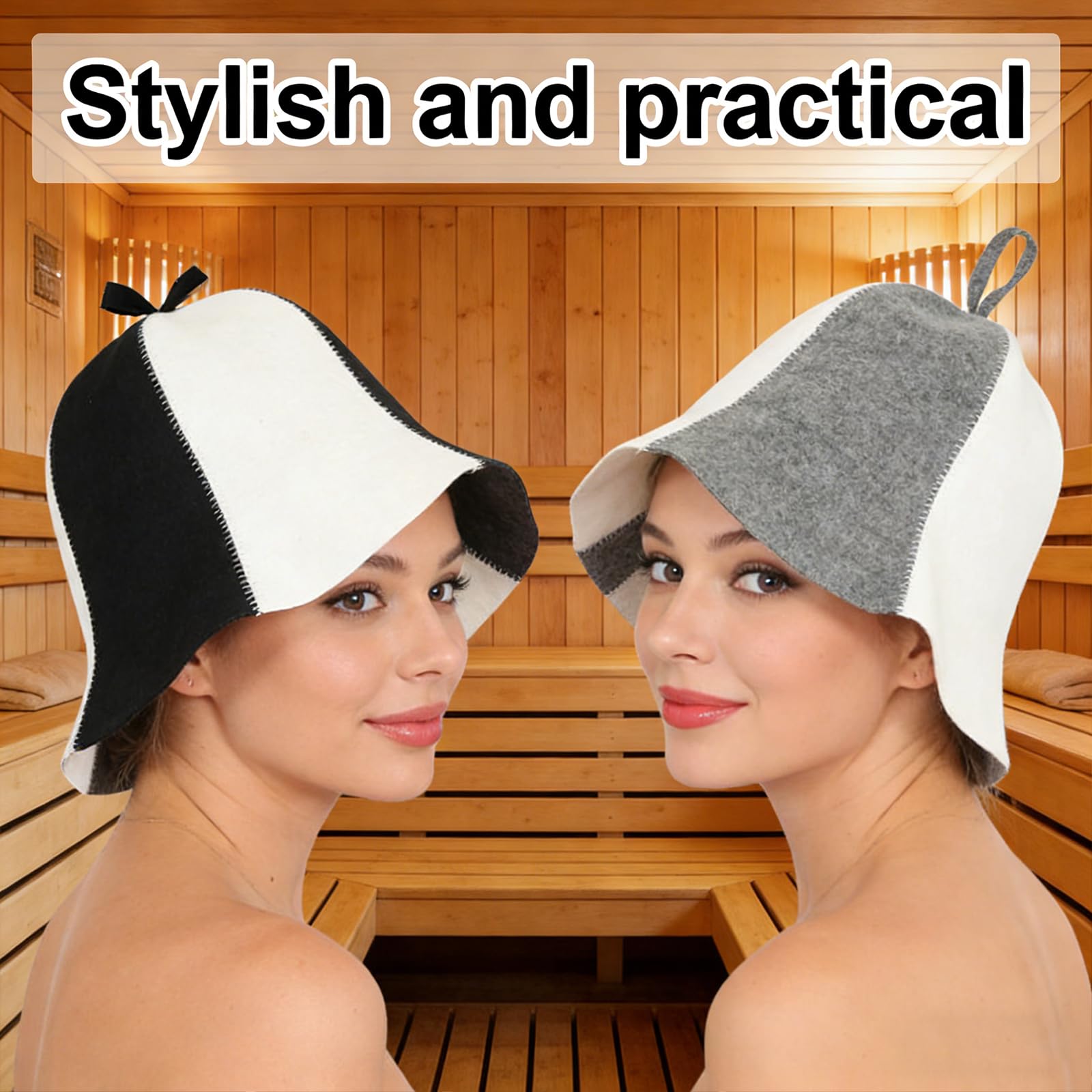 JOZMMZEOOA 2 Pièces Chapeau de Sauna,Chapeau Sauna Feutre Blanc Gris Bonnets Sauna Bonnet Femme Homme Souple Accessoires Sauna Bonnet Réglable Sauna Réutilisable,pour Les Amateurs Sauna JOZMMZEOOA 2 Pièces Chapeau de Sauna,Chapeau Sauna Feutre Blanc Gris Bonnets Sauna Bonnet Femme Homme Souple Accessoires Sauna Bonnet Réglable Sauna Réutilisable,pour Les Amateurs Sauna
