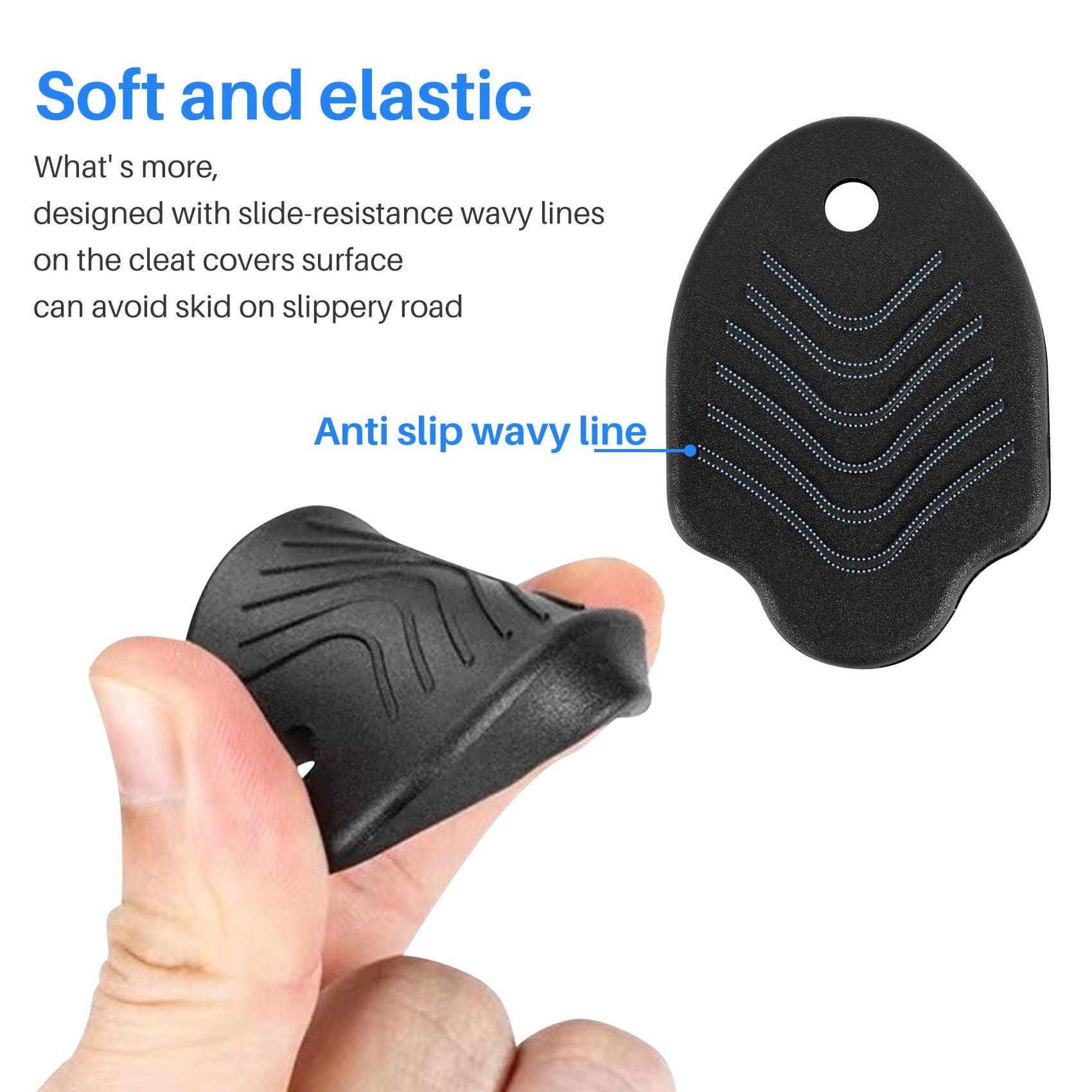 Copri Tacchette SPD, Durevoli Coperture per Tacchette Bici Compatibili con Tacchette SM-SH51 SPD, 1 Paio