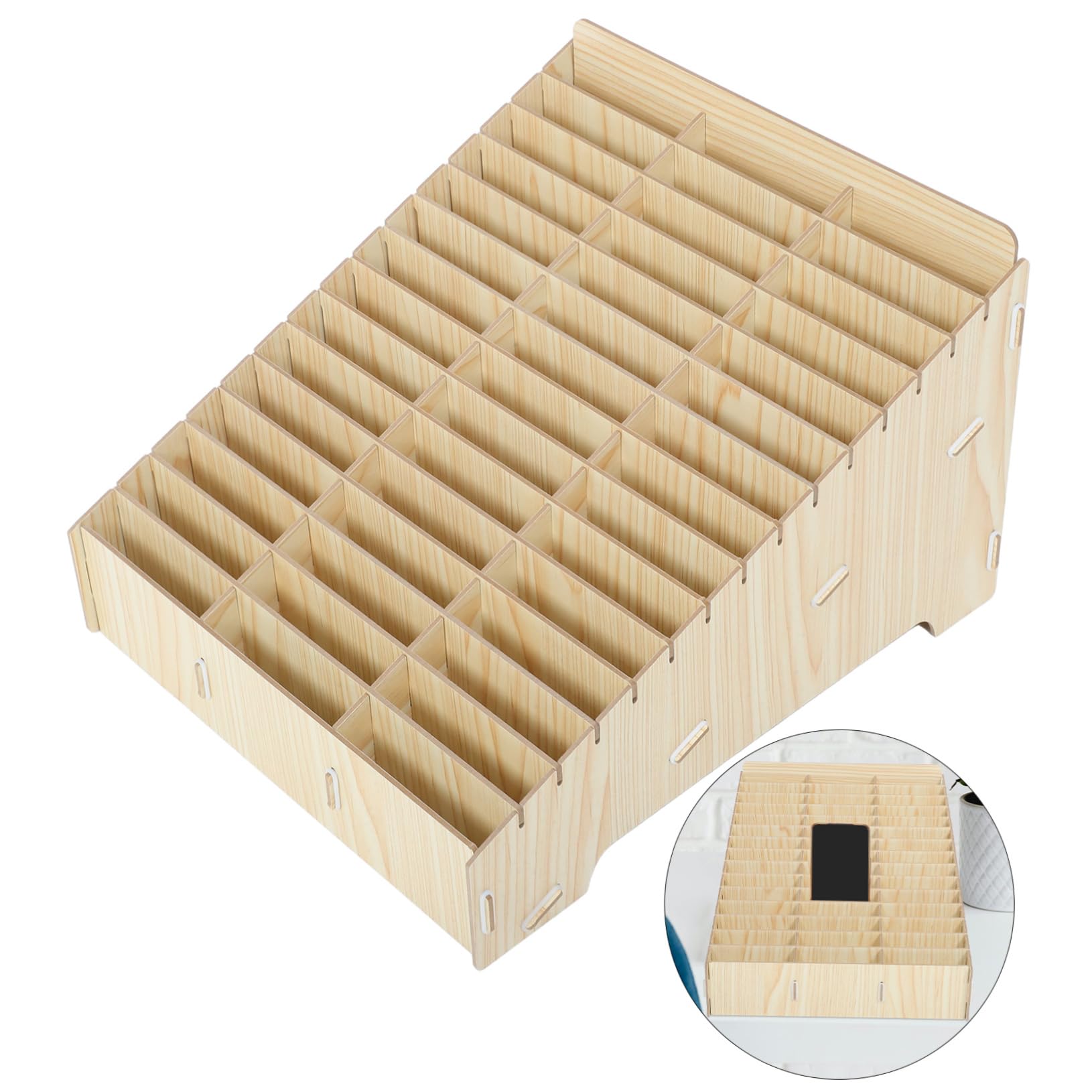 Scatola Organizer per Cellulare Scomparti Telefonini per Ufficio e Scuola Facile Assemblaggio e Portatile