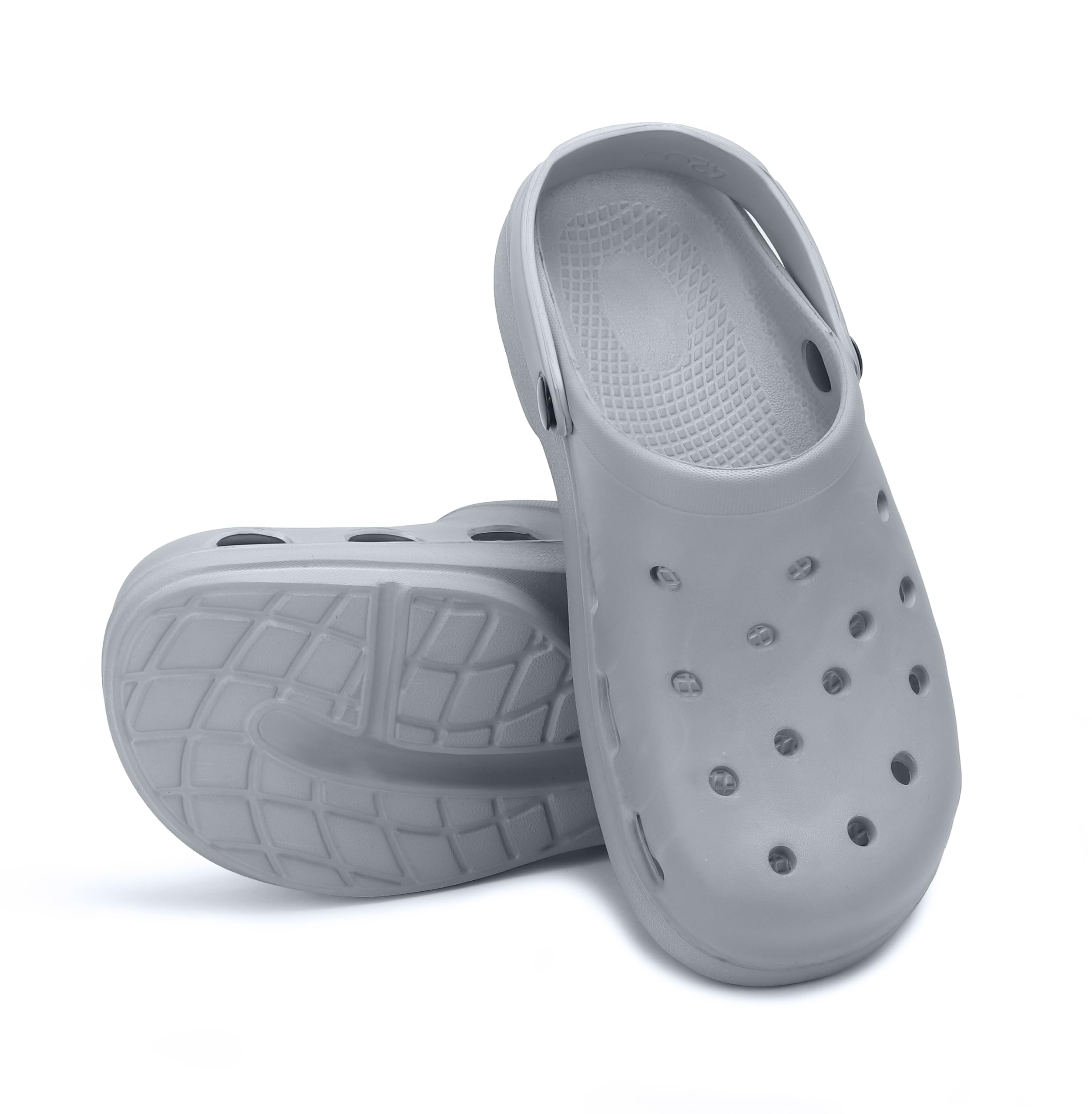 CASSIEY Mens Soft Casual Clogs Sandals with Adjustable Back Strap for Adult | Comfortable & Light Weight | Waterproof Mules for Gents/Boys- Grey (B0CSXGD9Z4) Amazon Price History, Amazon Price Tracker