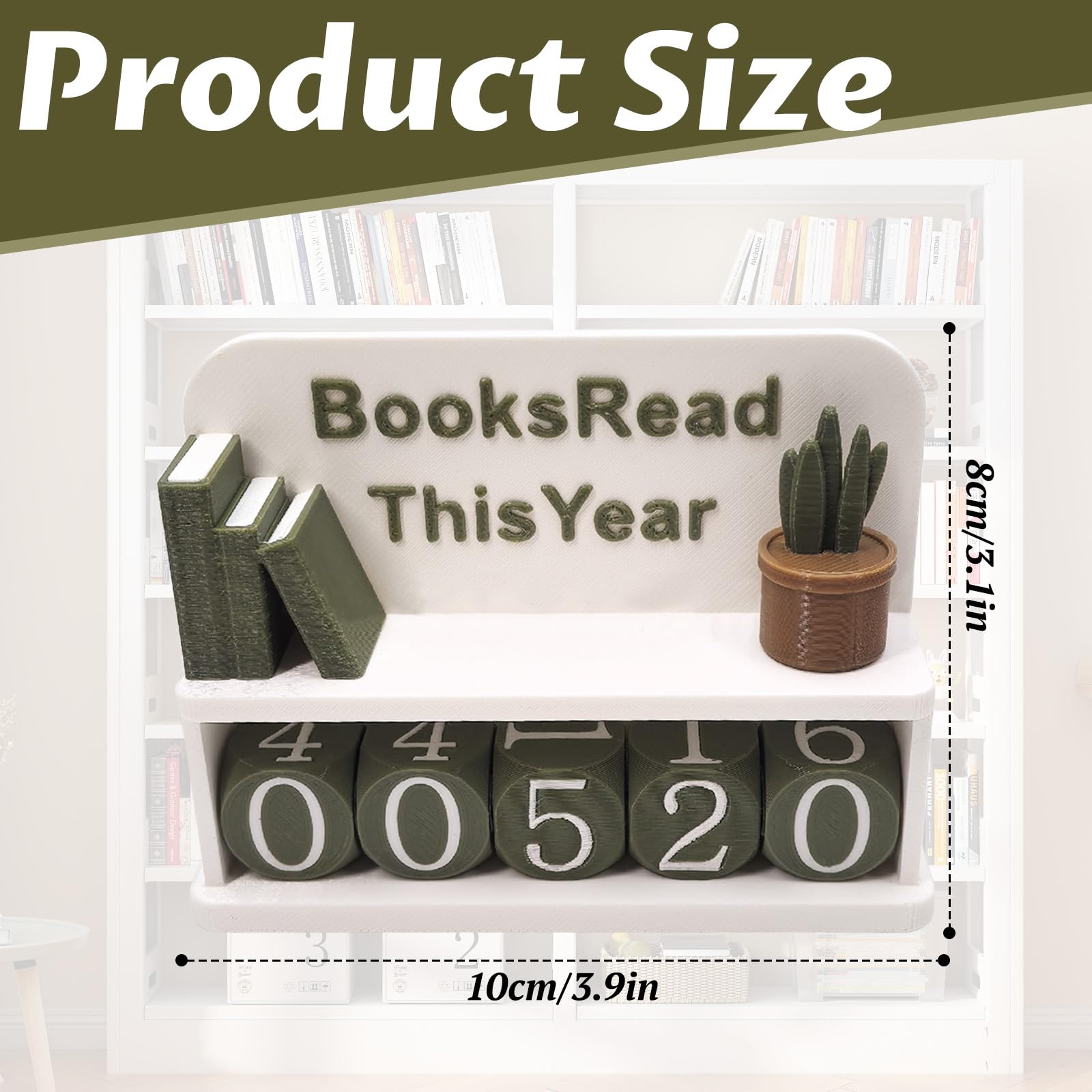 Simsky Contadores de libros leídos - Leer este año contador para decoración de estanterías - Regalo para lectores, profesores y amantes de la biblioteca