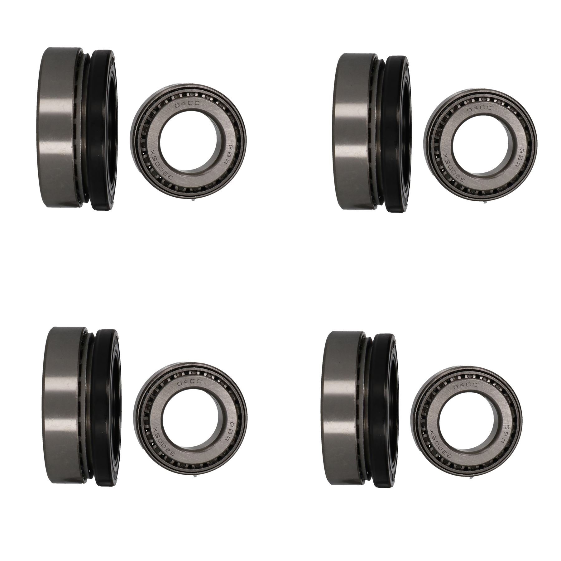 AB Tools 4 Trailer Wheel Hub Tapered Roller Bearings Kit for ALKO 2361 KIT 32005 32007