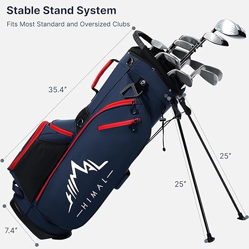 Miniatura 7 de 14-Way Golf Stand Bag, Golf Bag with Stand - Lightweight Durable Club Bag for Men & Women
