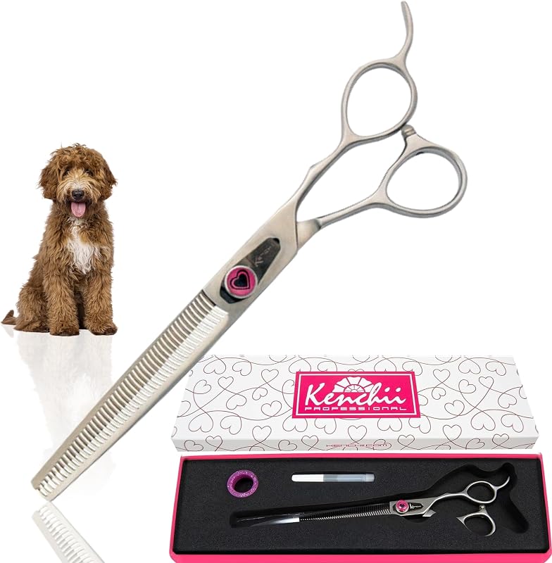 Tesoura de Tosa para Cães Kenchii Love Collection Desbaste 46 Dentes KELV46