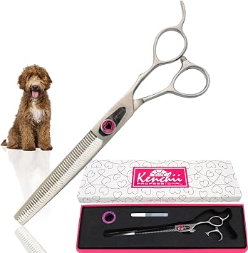Kenchii Love Dog Grooming Shears, 46 Tooth Thinner