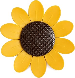Sunflower Magnetic Bag Clips Set (10 Pack) - Decorative Petal-Shaped Food Sealing Clips with Strong Magnetic Base - Cute Fridge Magnets & Kitchen Organizer for Potato Chips, Snacks