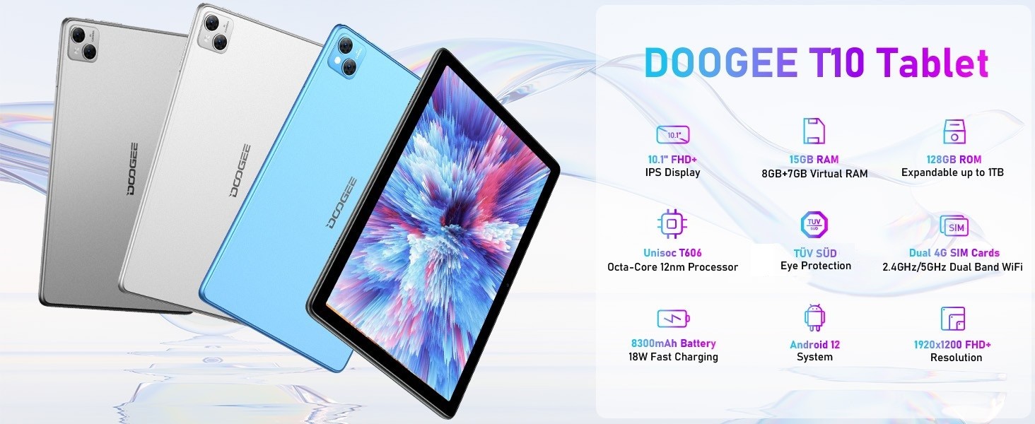 ☆DOOGEE T10 PRO タブレット 10.1インチ Android12 DOOGEE T10 Pro