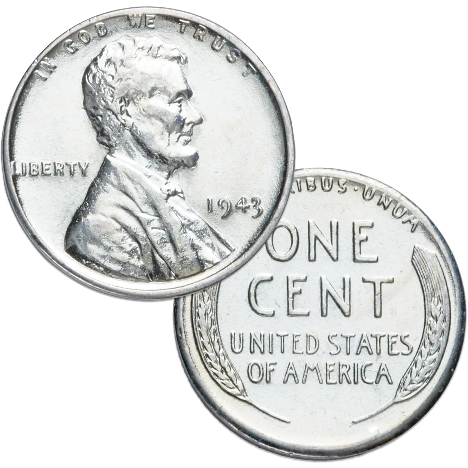 1941-1945 Mercury Dime 5-Coin Year Set with 1943 Reprocessed Steel Lincoln Head Cent