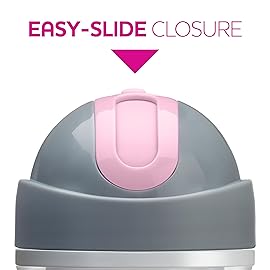 Chicco Flip-Top Straw Cup 9oz | Insulated Toddler Sippy Cup with Soft Silicone Straw | No-Spill | Easy-Clean | BPA-Free | 2pk | For Ages 12+ Months | Floral/Purple Print