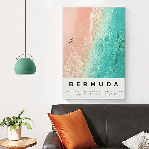 Miniatura 4 de Póster de Bermudas con impresión colorida, arte de pared de las Bermudas, decoración de fotos de Bermudas, impresión de viaje, póster de Vaca,