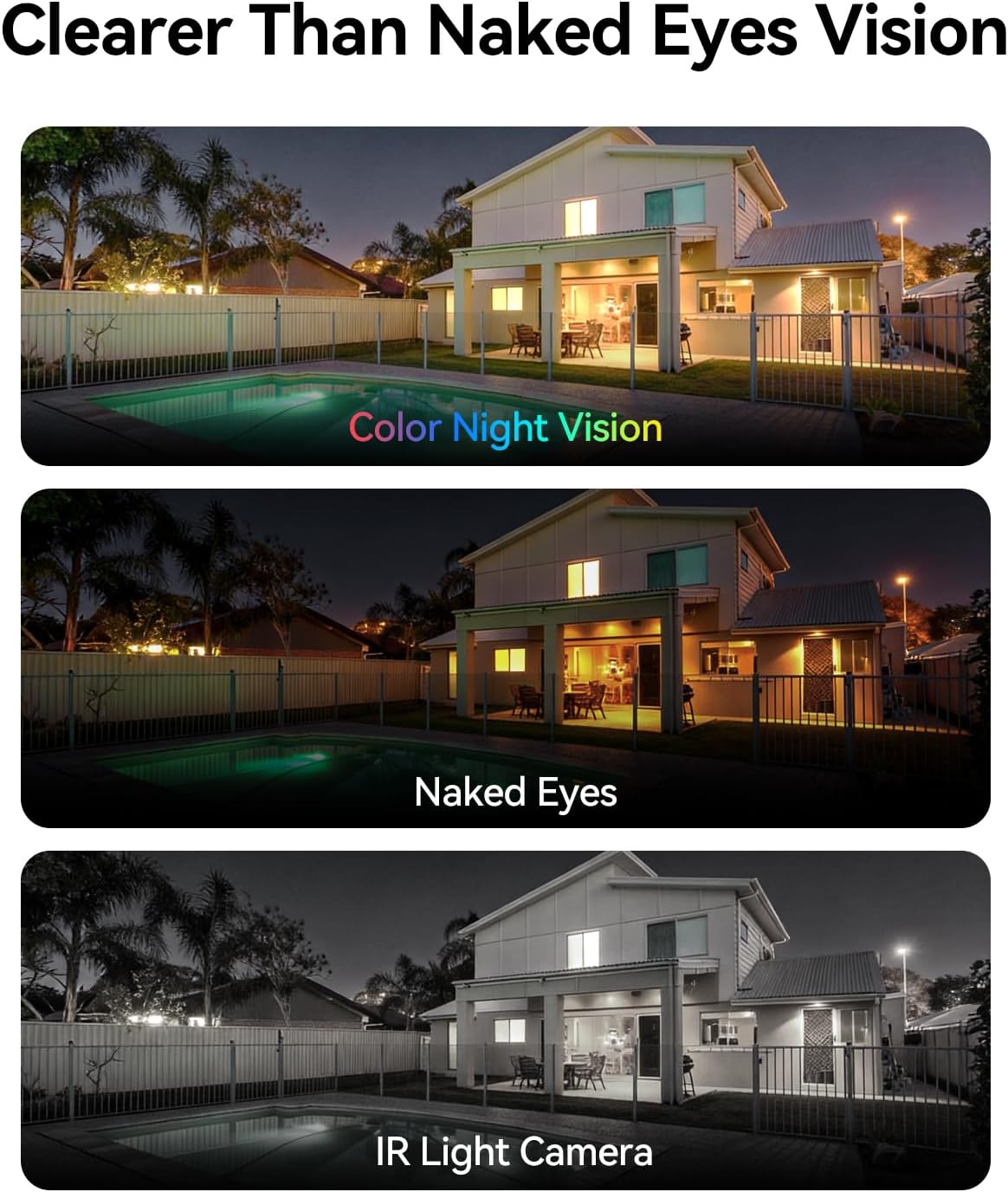 LongPlus 4K 8MP UHD Security Cameras Wireless Outdoor, Battery Smart Camera for Home Security, Support 2.4G/5GHz, 24/7 Recording, Color Night Vision, AI Motion Detection, Two-Way Audio, SD Card/Cloud