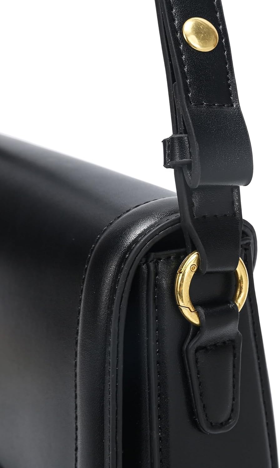 JOLLQUE Crescent Shoulder Bag for Women,Small Leather Strap Dumpling Handbag Purse,Unique Trendy Designer Hobo Crossbody Bags - Image 2