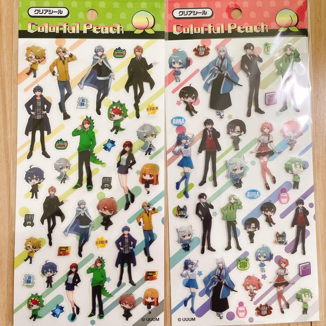 Amazon.co.jp: カラフルピーチ クリアシール 2枚セット シール から