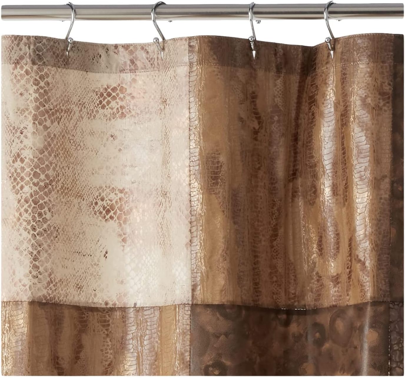 Zahari Home Zambia Animal Shower Curtain - Classic Fabric, Unique Design, Western Country Style