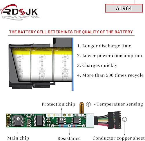 Miniatura 4 de Batería para portátil A1964 para MacBook Pro de 13 pulgadas (A1989) mediados de 2018 2019 A2251 2020 EMC 3214 EMC 3358 3348 BTO/CTO MR9Q2LL/A