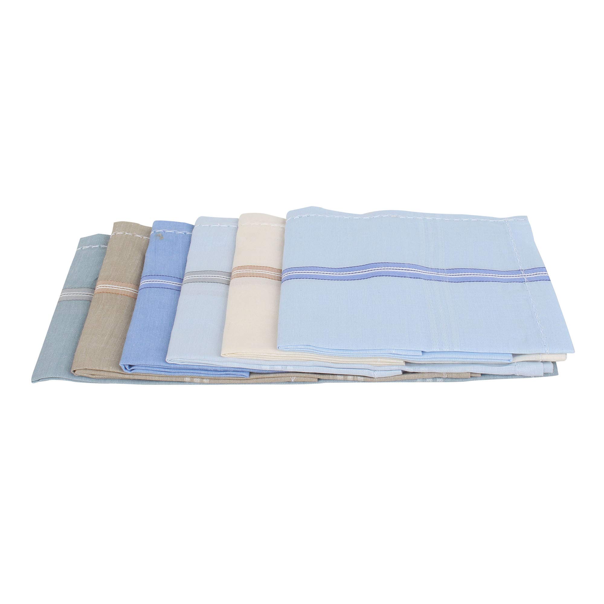 jenny denial PURE COTTON Multicolor RUMAL/handkerchief FOR MEN PACK OF 06 (Size 46 * 46 CM) hankies-picture-15