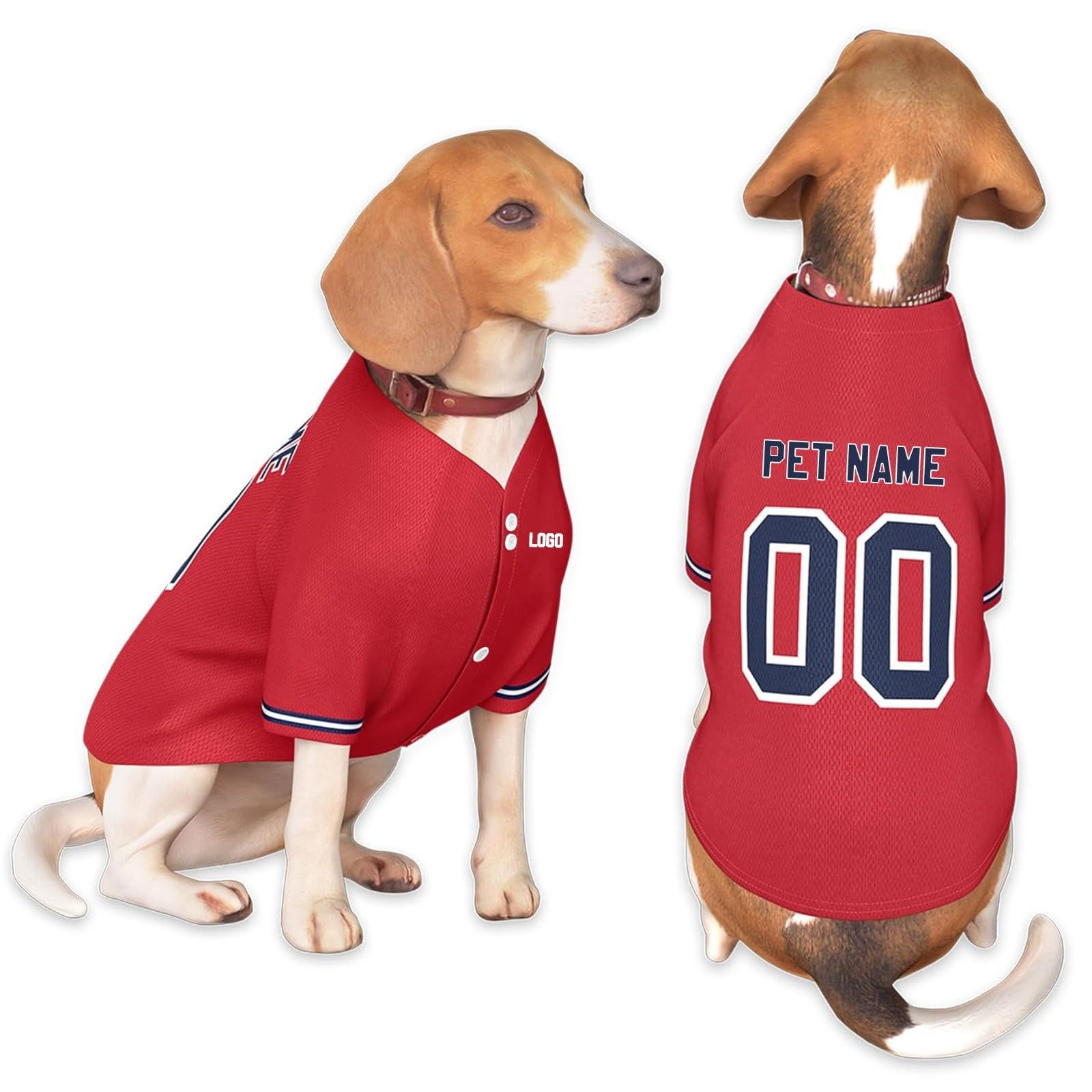 Customised Dog T Shirt With Name Number Dogs Baseball Jersey Personalized Team Dog Shirts Cat Pet Costume