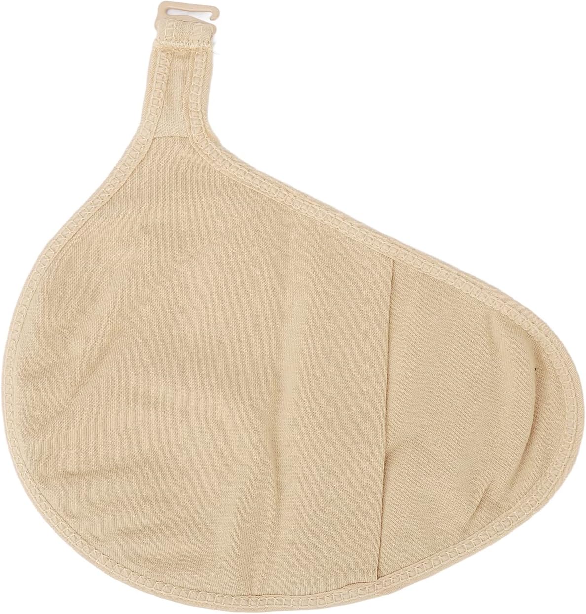 Silicone Protective Pocket for Mastectomy, Protective Case with Spiral Hook Portable Prosthesis Bag L (Right)