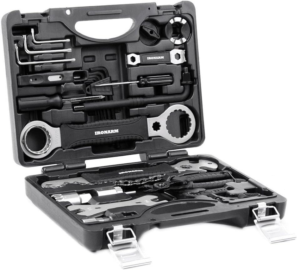 Best Value Professional Bicycle Tool Kit Professional Tool Kit. Good Bicycle Repair Tools, Wrench, Chain, Spanner, Allen Key Set and More.