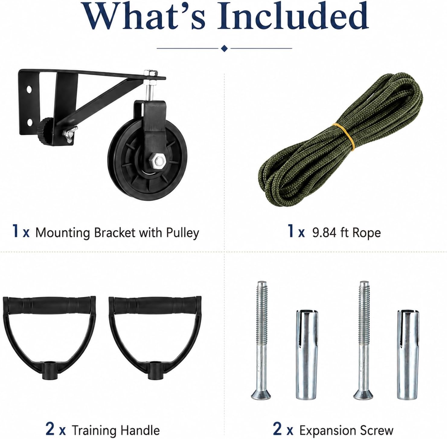 Shoulder Pulley for Physical Therapy, Pulleys for Shoulder Rehab with F-Shaped Metal Bracket, 9.8 ft Rope, Wall & Over-the-Door Mounting Options for Fitness and Recovery Support