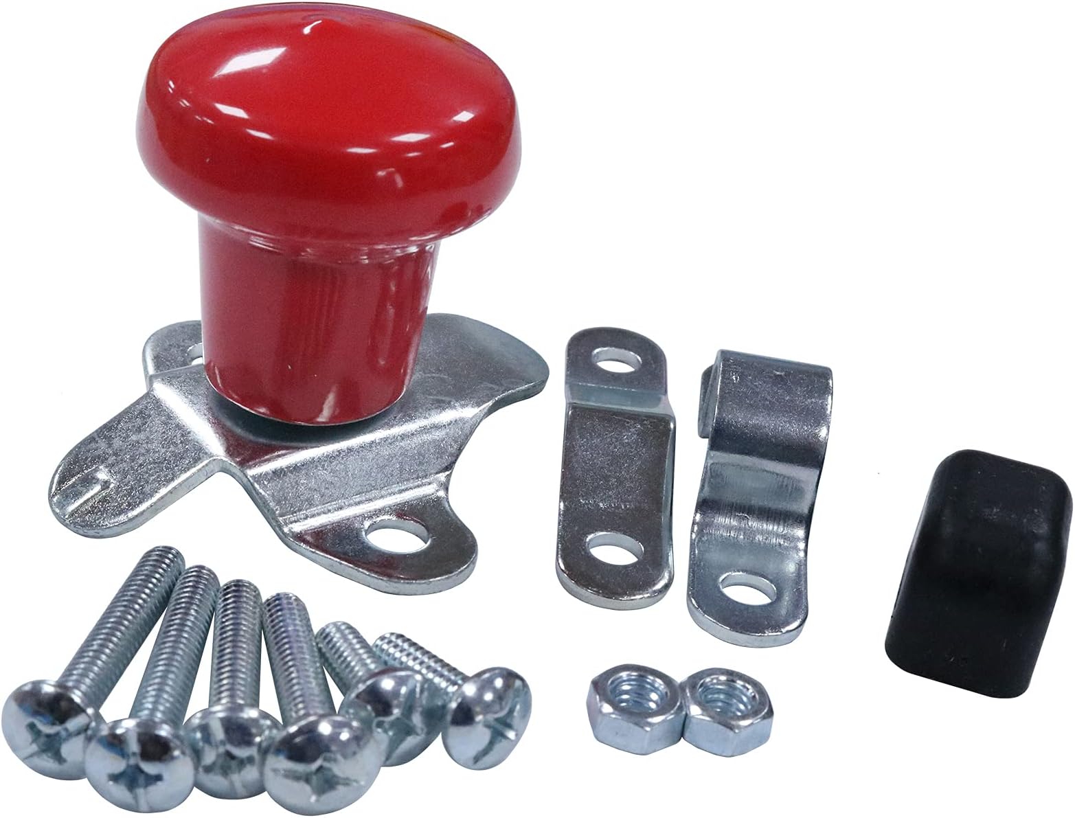 DVPARTS Red Universal Tractor Steering Wheel Spinner Knob Rubber Knob Steering Wheel Sleeve WSV122R for John Deere Case IH International Farmall and Massey Mower & Tractors