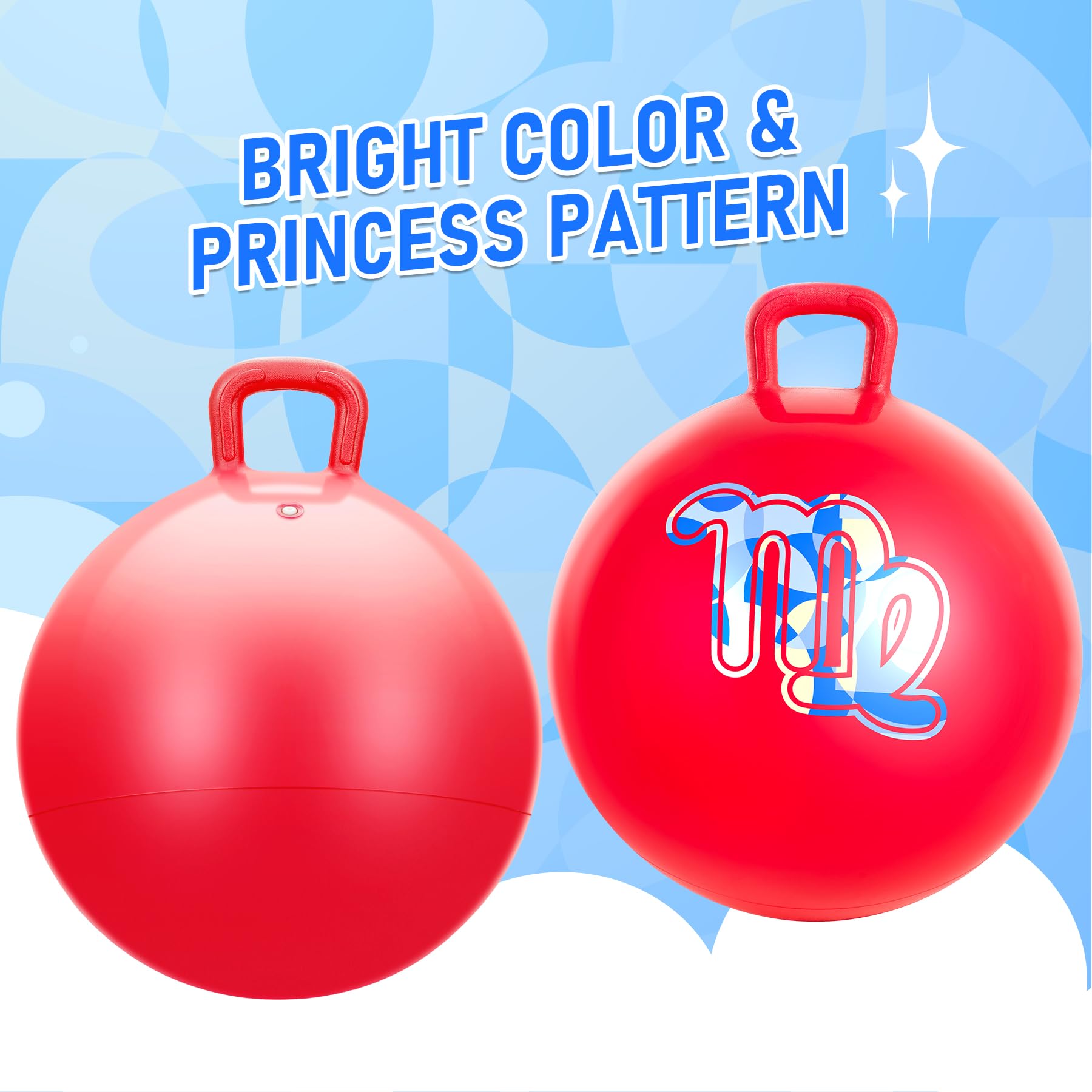 U&C Planet Balones Saltadores 45 cm Pelota de Salto para Niños 3-8 Pelota de Saltar Hinchable con Bomba Apto para Uso en Interiores y Exteriores Regalo Ideal — view 7