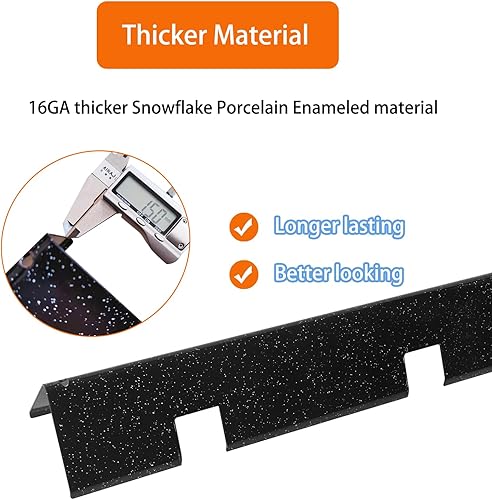 Miniatura 10 de Piezas de repuesto para parrilla Weber GS4 Spirit II 200 e I 200 Series con control frontal, barras aromatizantes 7635 de 15.3 pulgadas y tubos de