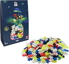 Plus Plus - 300 Multi-coloured Building Bricks, Glow in the Dark - Building Game for Children from 5 Years - Educational and Fun Toy for Girls and Boys - PP3975