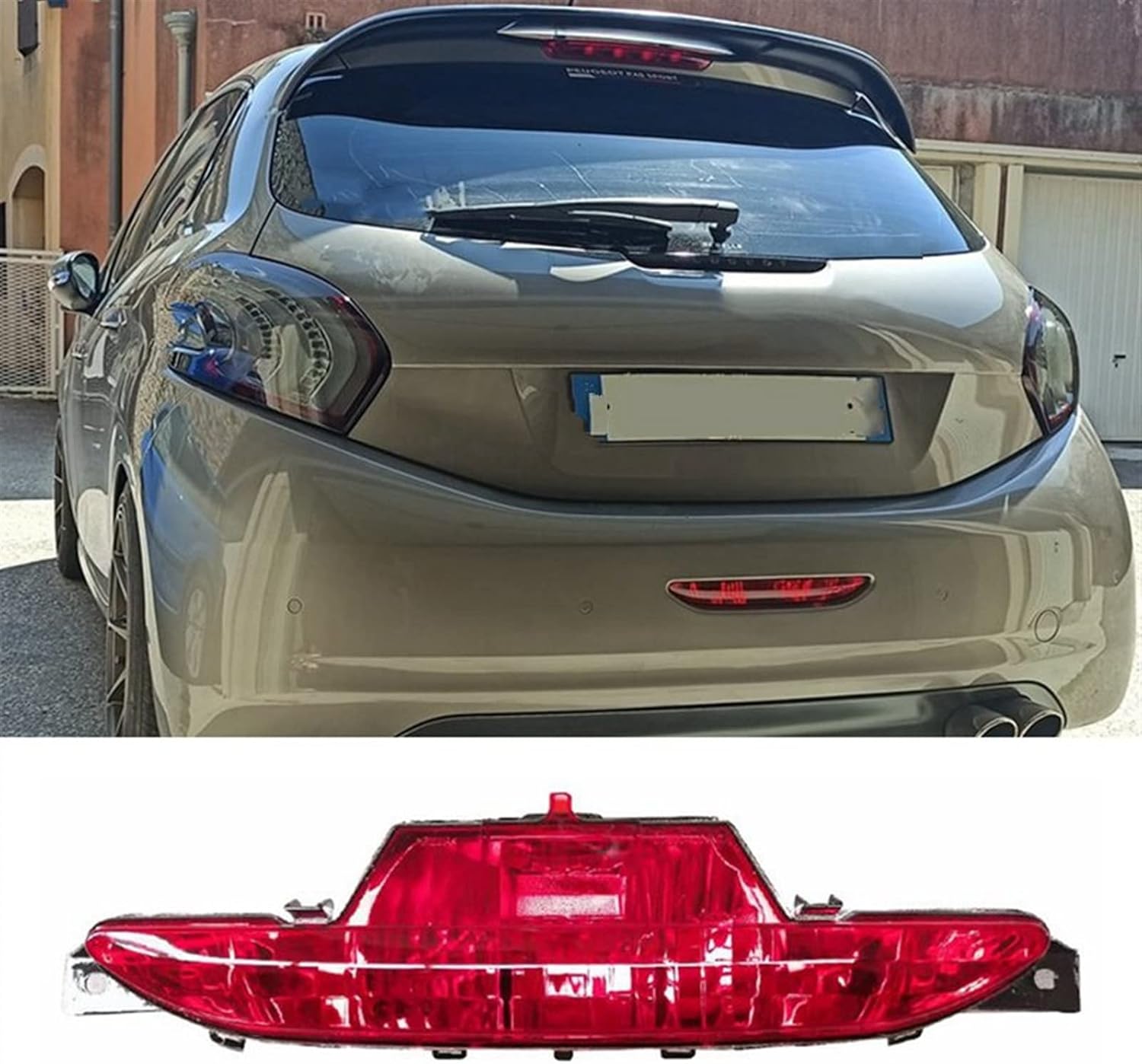 9674308980 車のリアフォグランプ ストップブレーキライト 電球なし 車体スタイリングパーツ にとって プジョー 208 ハ