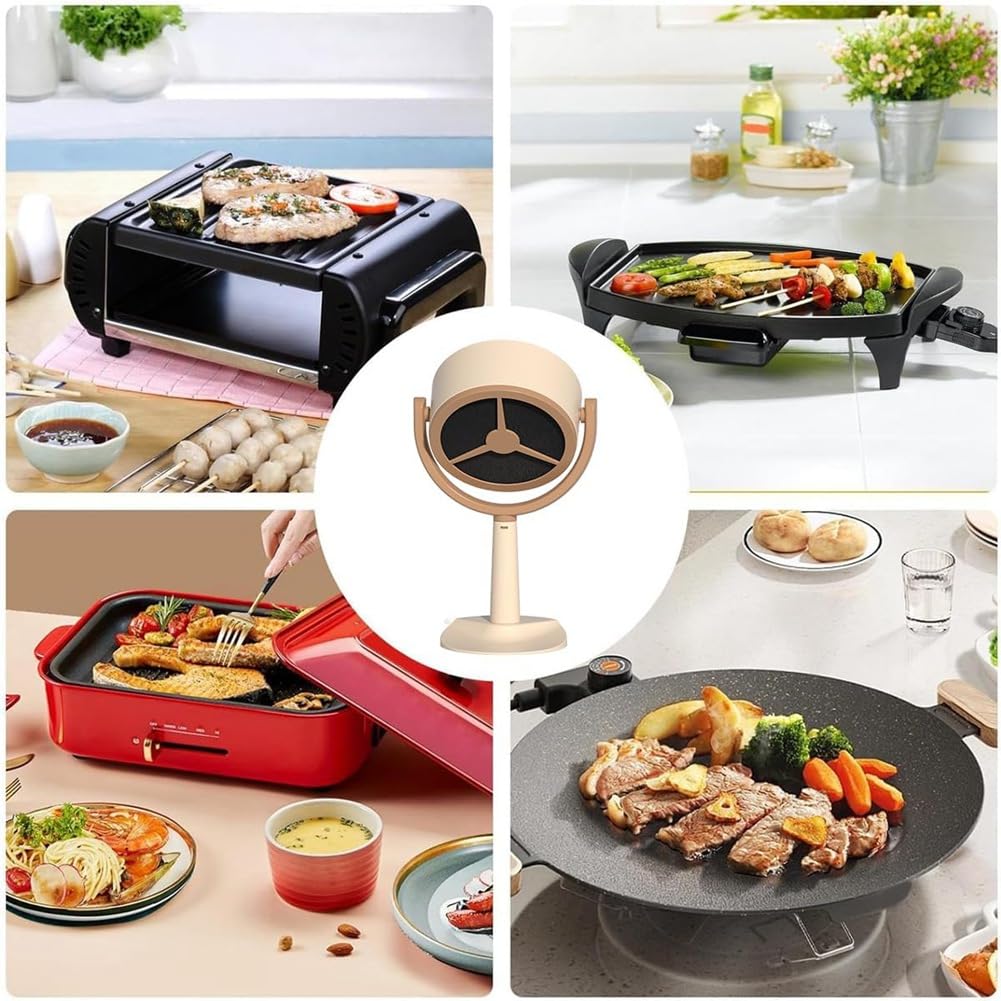 Desktop-Dunstabzugshaube, tragbare Dunstabzugshaube mit 2 Geschwindigkeiten, verstellbarer Mini-Dunstabzugshaube zum Aufhängen, für Grill, einfache Installation