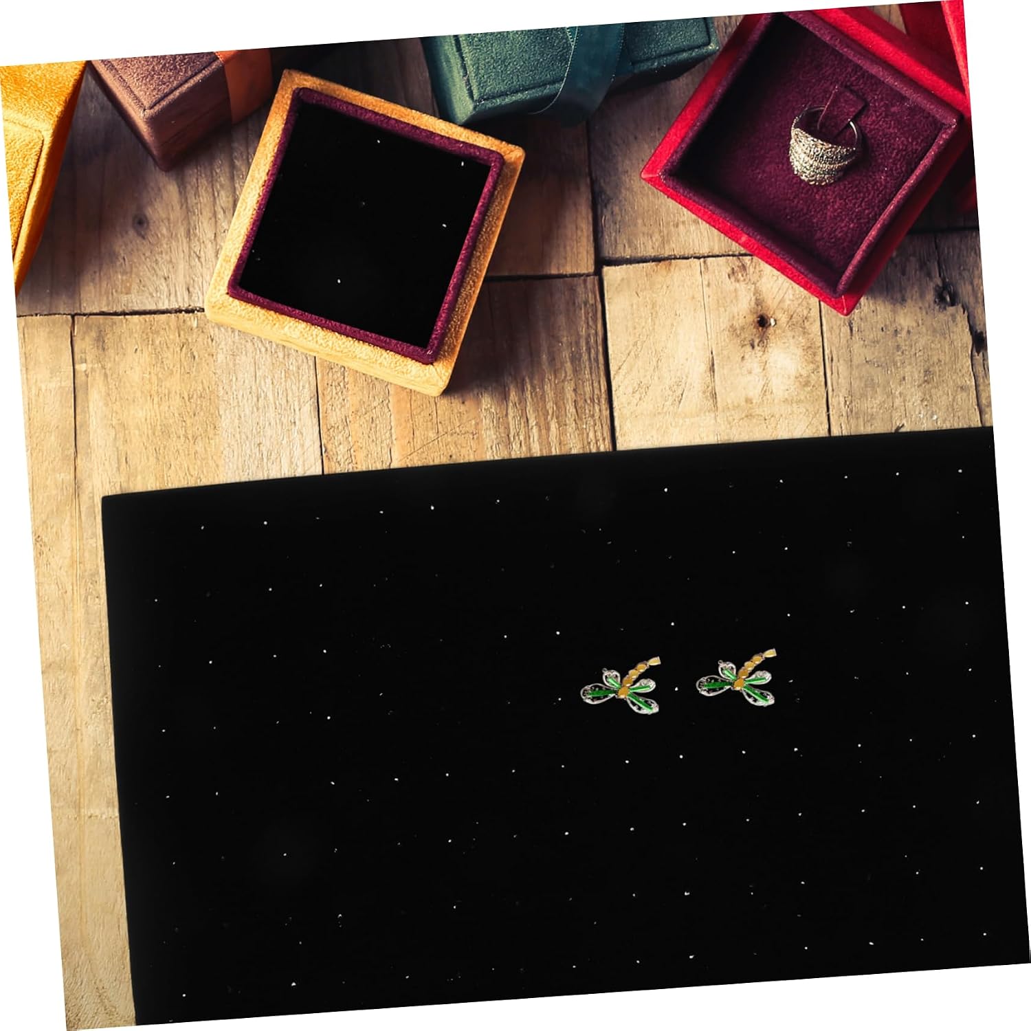 OUNONA 5pcs Jewelry Insert Mat Jewelry Storage Box Earring Insert Display Pad Sponge Supplies