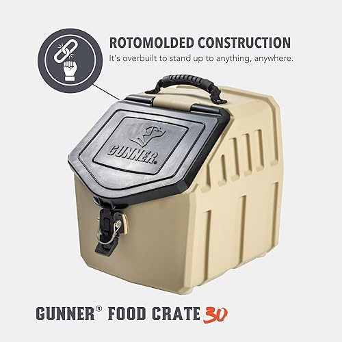 Miniatura 4 de GUNNER Contenedor de almacenamiento de comida para perros de 30 libras, contenedor impermeable y hermético para alimentos para mascotas, contenedor