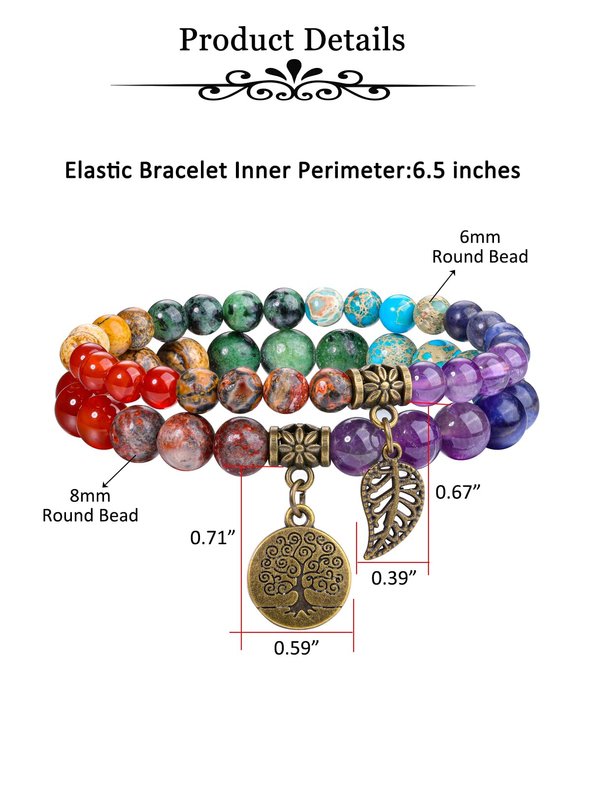 JSDDE - Soporte para incienso con árbol de cristal, 7 chakras, lote de quemador de incienso cascada de cerámica con pulsera de árbol de la vida, piedras naturales, quemador de reflujo, decoración de