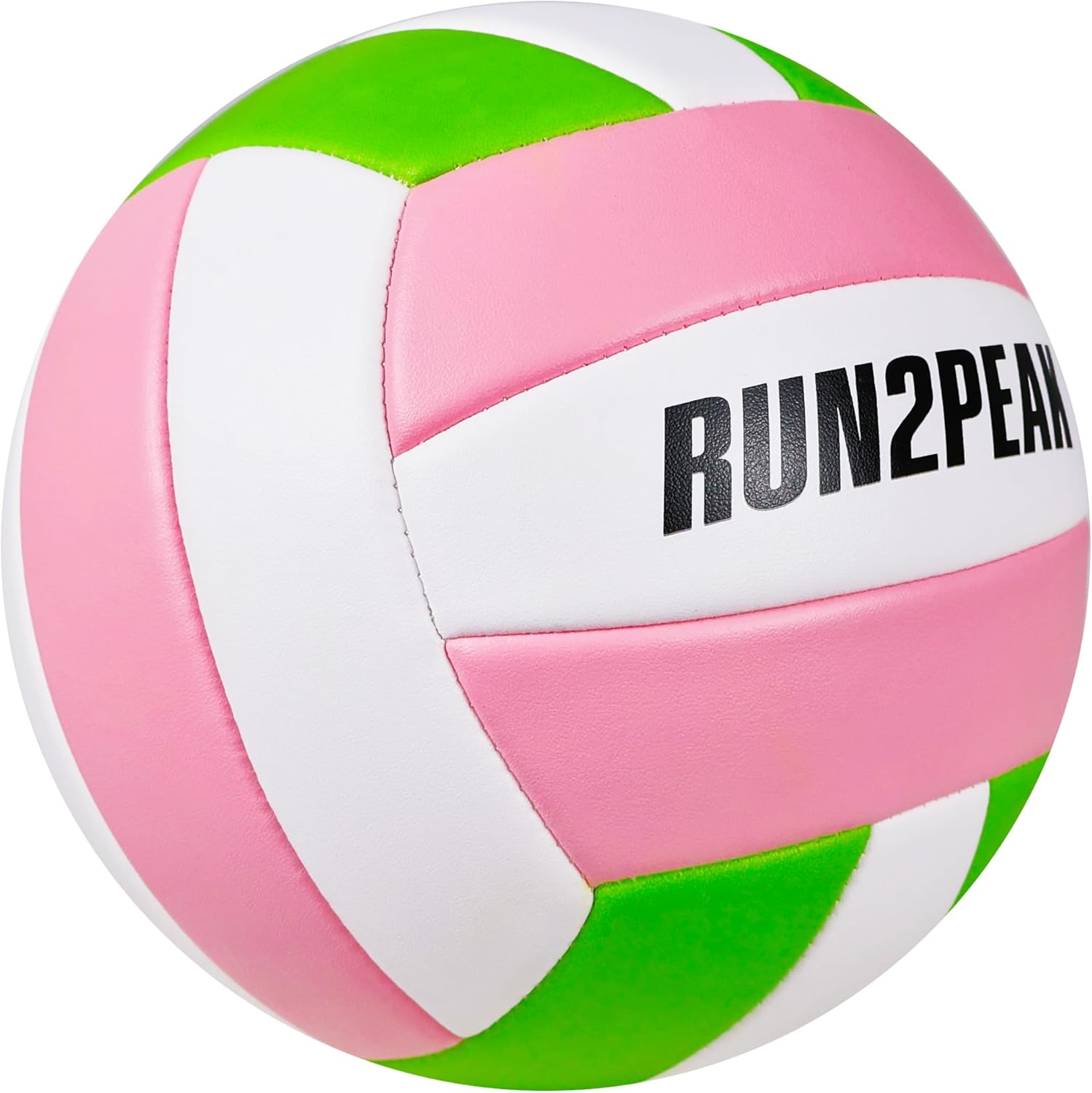 RUN2PEAK Soft Touch Volleyball Ball Gifts for Teen Girls Kids Youth Team Beginners Durable Volleyballs for Outdoor Indoor Beach Pool Water Play Official Size 5 Training Practice Volley Ball